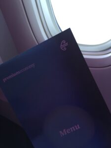 a book on a plane